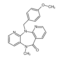 132312-91-5 5,11-dihydro-11-((4-methoxyphenyl)methyl)-5-methyl-6H-dipyrido(3,2-b:2',3'-e)(1,4)diazepin-6-one