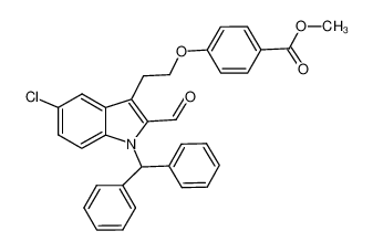 479422-26-9 spectrum, methyl 4-{2-[5-chloro-1-(diphenylmethyl)-2-formyl-1H-indol-3-yl]ethoxy}benzoate