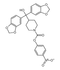 (4-nitrophenyl) 4-[bis(1,3-benzodioxol-5-yl)-hydroxymethyl]piperidine-1-carboxylate 1101854-58-3