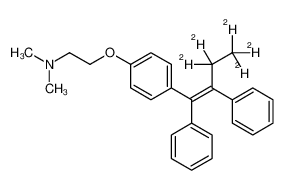 N,N-dimethyl-2-[4-[(Z)-3,3,4,4,4-pentadeuterio-1,2-diphenylbut-1-enyl]phenoxy]ethanamine 157698-32-3