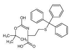 (2R)-2-[(2-methylpropan-2-yl)oxycarbonylamino]-4-tritylsulfanylbutanoic acid 1301706-43-3