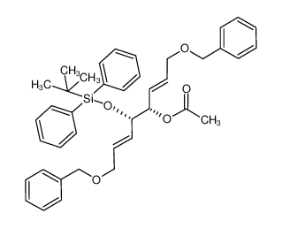 185025-17-6 (2E,4S,5S,6E)-1,8-bis(benzyloxy)-5-((tert-butyldiphenylsilyl)oxy)octa-2,6-dien-4-yl acetate