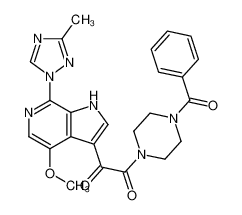 701213-36-7 structure, C24H23N7O4