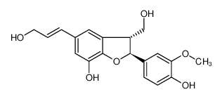 (2S,3R)-2-(4-Hydroxy-3-methoxyphenyl)-3-(hydroxymethyl)-5-[(1E)-3 -hydroxy-1-propen-1-yl]-2,3-dihydro-1-benzofuran-7-ol 155759-02-7