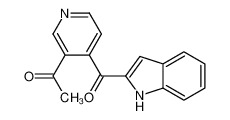 1-[4-(1H-indole-2-carbonyl)pyridin-3-yl]ethanone 348085-14-3