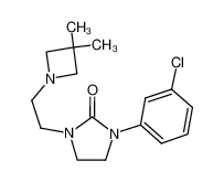 1-(3-chlorophenyl)-3-[2-(3,3-dimethylazetidin-1-yl)ethyl]imidazolidin-2-one 51940-78-4