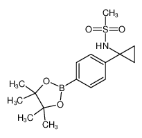 N-[1-[4-(4,4,5,5-tetramethyl-1,3,2-dioxaborolan-2-yl)phenyl]cyclopropyl]methanesulfonamide 890172-55-1