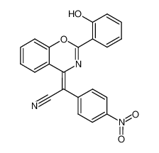 90681-68-8 <2-(2-Hydroxyphenyl)-1,3-benzoxazin-4-yliden>-4-nitrophenylacetonitril