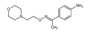 4-[(E)-C-methyl-N-(2-morpholin-4-ylethoxy)carbonimidoyl]aniline 38063-87-5