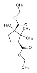 69853-75-4 diethyl (1R,3S)-1,2,2-trimethylcyclopentane-1,3-dicarboxylate