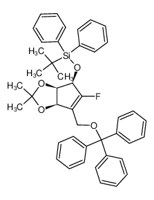 tert-butyl(((3aR,4R,6aR)-5-fluoro-2,2-dimethyl-6-((trityloxy)methyl)-4,6a-dihydro-3aH-cyclopenta[d][1,3]dioxol-4-yl)oxy)diphenylsilane