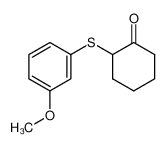 34860-65-6 spectrum, 2-(m-methoxyphenylthio)cyclohexanone