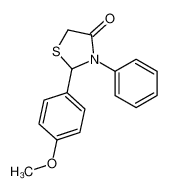 65655-83-6 2-(4-methoxyphenyl)-3-phenyl-1,3-thiazolidin-4-one