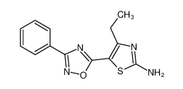 4-Ethyl-5-(3-phenyl-1,2,4-oxadiazol-5-yl)-1,3-thiazol-2-amine 937681-88-4