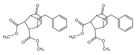 Dimethyl (1R,5R,6R,7S)-8-benzyl-4-oxo-8-azabicyclo[3.2.1]oct-2-en e-6,7-dicarboxylate - dimethyl (1S,5S,6S,7R)-8-benzyl-4-oxo-8-aza bicyclo[3.2.1]oct-2-ene-6,7-dicarboxylate (1:1) 960201-81-4