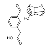 2-[3-(carboxymethyl)benzoyl]thieno[2,3-b]thiophene-5-carboxylic acid 64379-62-0