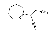 2-(cyclohepten-1-yl)butanenitrile 6626-06-8