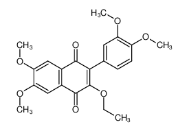 6,7-dimethoxy-3-(3,4-dimethoxyphenyl)-2-ethoxy-1,4-naphthoquinone 100073-72-1
