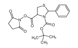 3-O-tert-butyl 4-O-(2,5-dioxopyrrolidin-1-yl) 2-phenyl-1,3-thiazolidine-3,4-dicarboxylate 106086-12-8