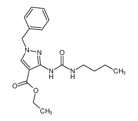 ethyl 1-benzyl-3-(3-butylureido)-1H-pyrazole-4-carboxylate