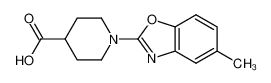 1-(5-methyl-1,3-benzoxazol-2-yl)piperidine-4-carboxylic acid