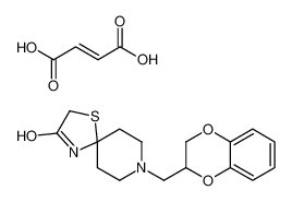 8-(2,3-Dihydro-1,4-benzodioxin-2-ylmethyl)-1-thia-4,8-diazaspiro[ 4.5]decan-3-one (2E)-2-butenedioate (1:1) 24868-62-0