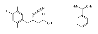 1329036-44-3 (3R)-3-azido-(2,4,5-trifluorophenyl)butyric acid (R)-methylbenzylamine salt