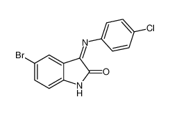 5-bromo-3-(4-chloroanilino)indol-2-one 57743-30-3