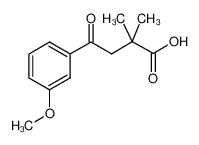 4-(3-甲氧基苯基)-2,2-二甲基-4-氧代丁酸