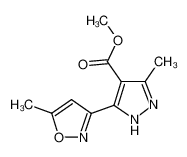 methyl 5-methyl-3-(5-methyl-1,2-oxazol-3-yl)-1H-pyrazole-4-carboxylate 175277-16-4