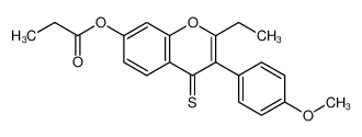 [2-ethyl-3-(4-methoxyphenyl)-4-sulfanylidenechromen-7-yl] propanoate 16851-10-8