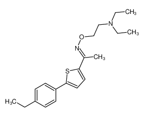 93599-16-7 N,N-diethyl-2-[(E)-1-[5-(4-ethylphenyl)thiophen-2-yl]ethylideneamino]oxyethanamine