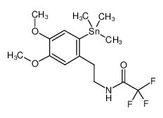 ACETAMIDE, N-[2-[4,5-DIMETHOXY-2-(TRIMETHYLSTANNYL)PHENYL]ETHYL]-2,2,2-TRIFLUORO- 170465-14-2