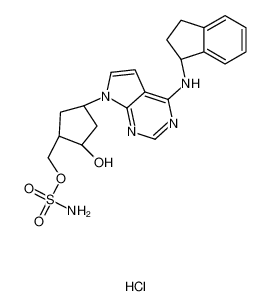 氨基磺酸 [(1S,2S,4R)-4-[4-[[(1S)-2,3-二氢-1H-茚-1-基]氨基]-7H-吡咯并[2,3-d]嘧啶-7-基]-2-羟基环戊基]甲基酯盐酸盐