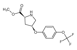 Methyl (2S,4S)-4-[4-(trifluoromethoxy)phenoxy]-2-pyrrolidinecarboxylate 774576-25-9