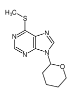 6-methylsulfanyl-9-(oxan-2-yl)purine 13153-63-4