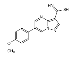 6-(4-methoxyphenyl)pyrazolo[1,5-a]pyrimidine-3-carbothioamide 1131604-91-5