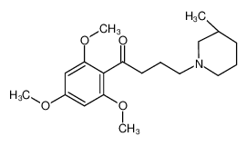 4-(3-methylpiperidin-1-yl)-1-(2,4,6-trimethoxyphenyl)butan-1-one 92268-40-1