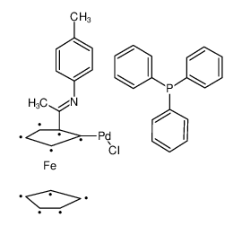 Chloro [2-[1-[(4-methylphenyl)imino]ethyl]ferro cenyl-C,N]triphenylphosphine)-Palladium 155940-98-0