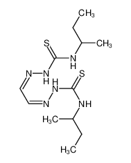 1-butan-2-yl-3-[(Z)-[(2Z)-2-(butan-2-ylcarbamothioylhydrazinylidene)ethylidene]amino]thiourea 18667-55-5