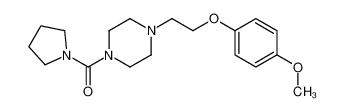 [4-[2-(4-methoxyphenoxy)ethyl]piperazin-1-yl]-pyrrolidin-1-ylmethanone 918481-64-8