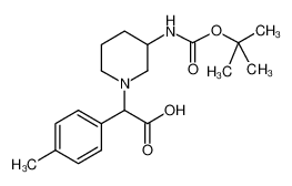 (3-N-BOC-AMINO-PIPERIDIN-1-YL)-P-TOLYL-ACETIC ACID 885276-43-7