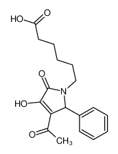 6-(3-acetyl-4-hydroxy-5-oxo-2-phenyl-2H-pyrrol-1-yl)hexanoic acid 220128-08-5