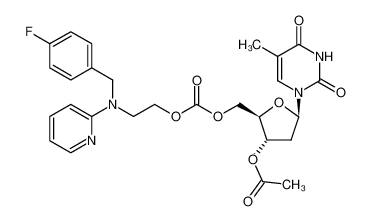 1355647-65-2 spectrum, (2R,3S,5R)-2-((((2-((4-fluorobenzyl)(pyridin-2-yl)amino)ethoxy)carbonyl)oxy)methyl)-5-(5-methyl-2,4-dioxo-3,4-dihydropyrimidin-1(2H)-yl)tetrahydrofuran-3-yl acetate