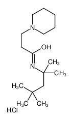 3-piperidin-1-yl-N-(2,4,4-trimethylpentan-2-yl)propanamide,hydrochloride 107526-61-4