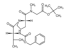 27483-27-8 spectrum, N-(benzyloxycarbonyl)-D-valylprolylsarcosine tert-butyl ester