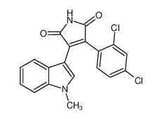 3-(2,4-dichlorophenyl)-4-(1-methylindol-3-yl)pyrrole-2,5-dione 280744-09-4