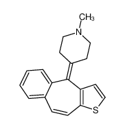 10-Deoxo-9,10-dehydro Ketotifen 4673-38-5