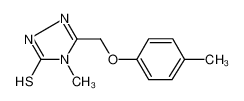 4-methyl-3-[(4-methylphenoxy)methyl]-1H-1,2,4-triazole-5-thione 309726-20-3