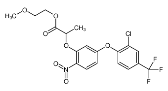 2-methoxyethyl 2-[5-[2-chloro-4-(trifluoromethyl)phenoxy]-2-nitrophenoxy]propanoate 72082-45-2